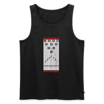 Bowler Lustiges Bowling - Männer Premium Bio Tank Top - Schwarz - Vorne - Michal (187cm)