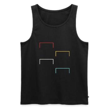 Go Kart Racing Karting - Männer Premium Bio Tank Top - Schwarz - Vorne - AI Model Male 178 light (178cm)