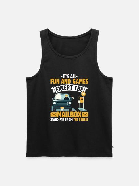 Ländlicher Postanbieter - Männer Premium Bio Tank Top - Schwarz