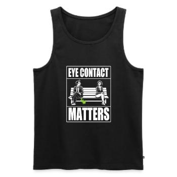 Farting, farting, letting you go - Men's Premium Organic Tank Top - black - Front - Michal (187cm)
