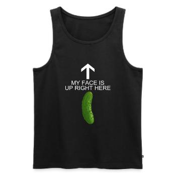 Funny Pickle - Männer Premium Bio Tank Top - Schwarz - Vorne - AI Model Male 178 light (178cm)