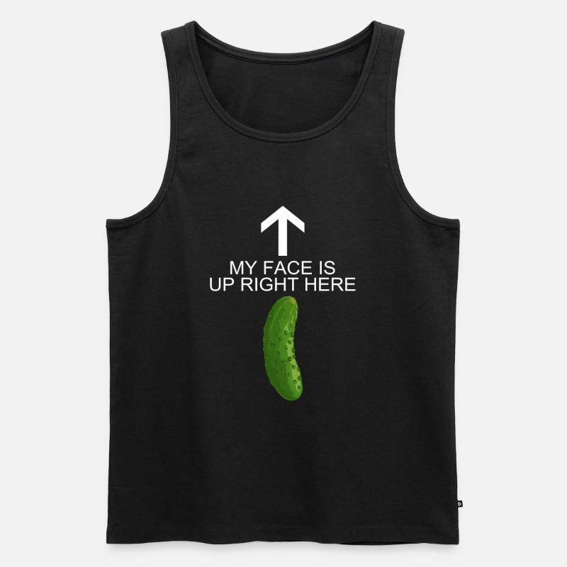Funny Pickle - Männer Premium Bio Tank Top - Schwarz