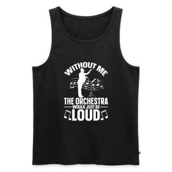 Orcherstra Conductor choir director - Männer Premium Bio Tank Top - Schwarz - Vorne - AI Model Male 178 light (178cm)