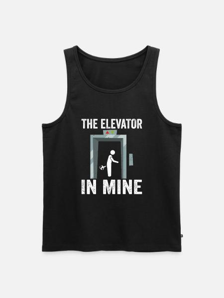 Farting Elevator - Männer Premium Bio Tank Top - Schwarz