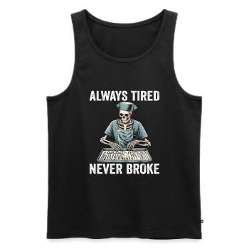 OR Operating Room Surgical Nurse - Men's Premium Organic Tank Top - black - Front - AI Model Male 178 light (178cm)