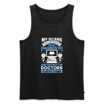 Sonographer Sonography Ultrasound Tech - Männer Premium Bio Tank Top - Schwarz - Vorne - AI Model Male 178 light (178cm)