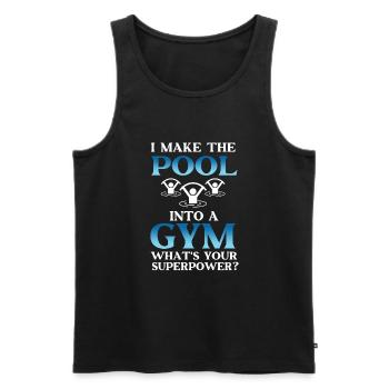 Water Aerobics Instructor - Männer Premium Bio Tank Top - Schwarz - Vorne - AI Model Male 178 light (178cm)