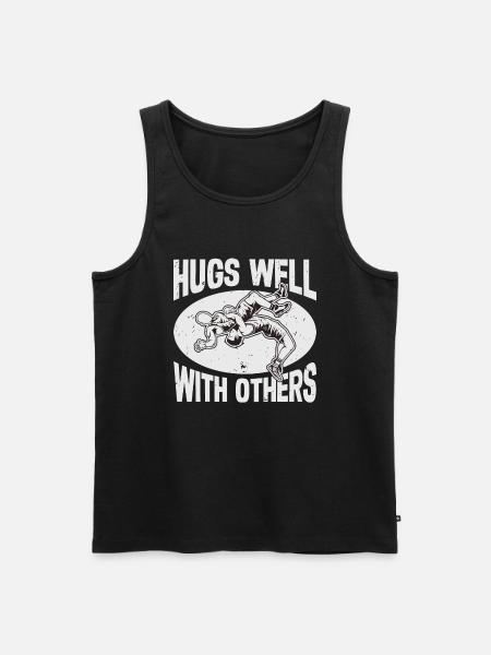 Wrestler Wrestle Wrestling - Männer Premium Bio Tank Top - Schwarz