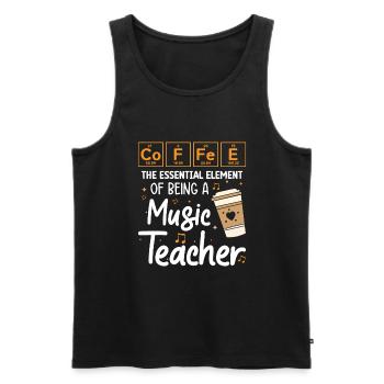 Music Teacher - Men's Premium Organic Tank Top - black - Front - AI Model Male 178 light (178cm)