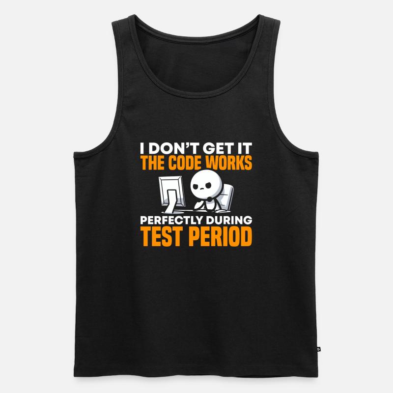 Computer Programmer Computer Programming - Men's Premium Organic Tank Top - black