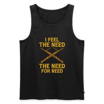 Bassoon Player Bassoonist - Männer Premium Bio Tank Top - Schwarz - Vorne - AI Model Male 178 light (178cm)