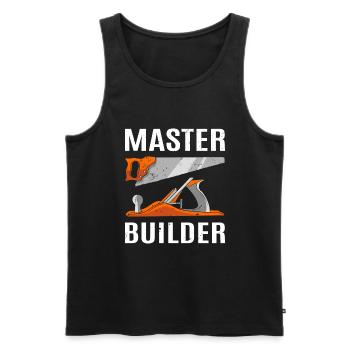 Carpenter Carpentry Woodworker - Männer Premium Bio Tank Top - Schwarz - Vorne - Michal (187cm)