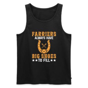Farrier - Men's Premium Organic Tank Top - black - Front - AI Model Male 178 light (178cm)