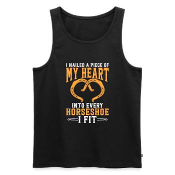 Farrier - Men's Premium Organic Tank Top - black - Front - AI Model Male 178 light (178cm)