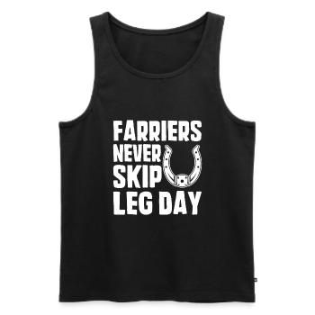 Farrier - Men's Premium Organic Tank Top - black - Front - AI Model Male 178 light (178cm)