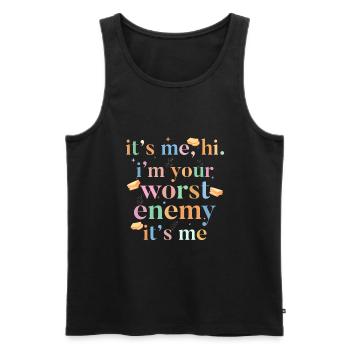Gluten Allergy Celiac - Männer Premium Bio Tank Top - Schwarz - Vorne - Michal (187cm)