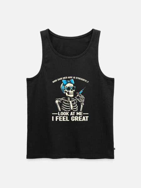 Medication Aide Med Aide - Männer Premium Bio Tank Top - Schwarz