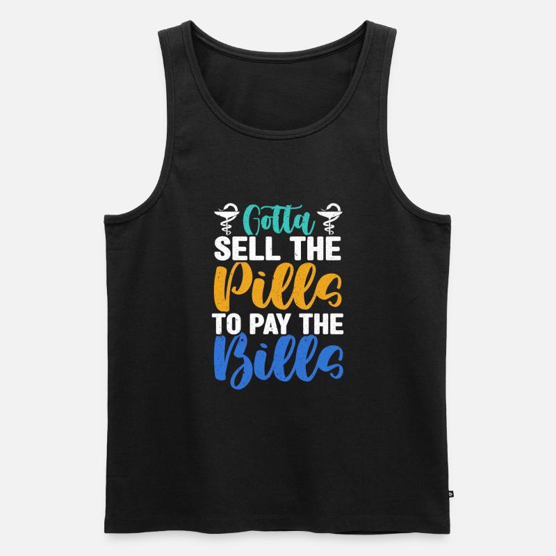 Pharmacist Pharmacy Tech - Men's Premium Organic Tank Top - black