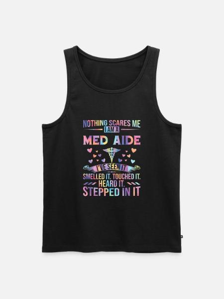 Medication Aide Med Aide - Männer Premium Bio Tank Top - Schwarz