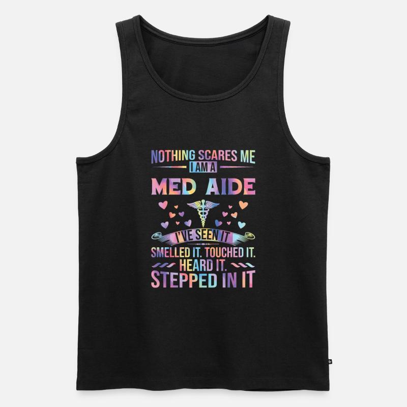 Medication Aide Med Aide - Männer Premium Bio Tank Top - Schwarz