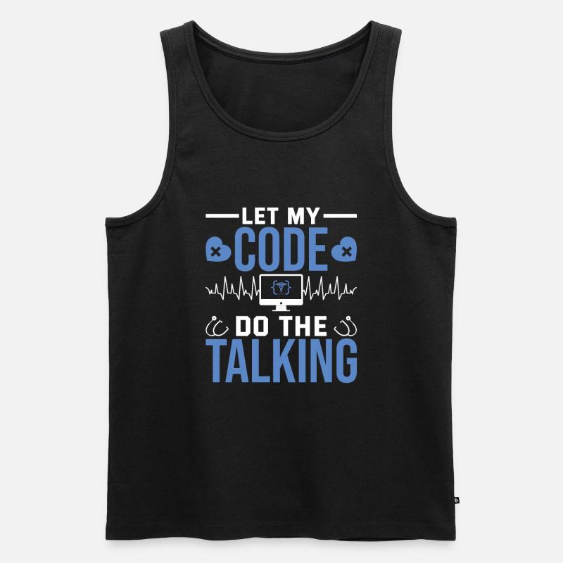 Medical Coder - Men's Premium Organic Tank Top - black