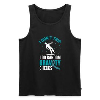 Pots Warrior Postural Orthostatic - Männer Premium Bio Tank Top - Schwarz - Vorne - AI Model Male 178 light (178cm)