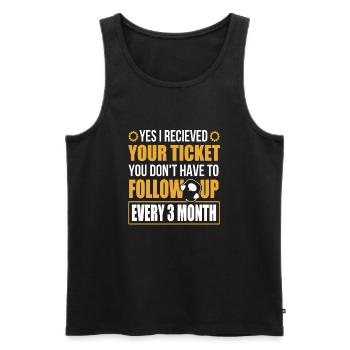 Help Desk Tech Support - Männer Premium Bio Tank Top - Schwarz - Vorne - AI Model Male 178 light (178cm)