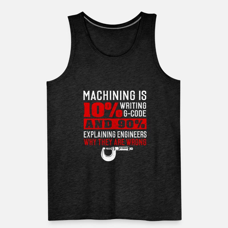 Machinist CNC Machine Operator Men's Premium Organic Tank Top