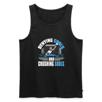 water polo goalie - Männer Premium Bio Tank Top - Schwarz - Vorne - Michal (187cm)