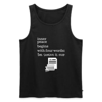 Accountant CPA Tax Preparer - Men's Premium Organic Tank Top - black - Front - AI Model Male 178 light (178cm)