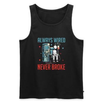 Kidney dialysis dialysis patient - Men's Premium Organic Tank Top - black - Front - AI Model Male 178 light (178cm)