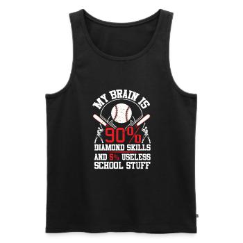 Boys Baseball kids - Men's Premium Organic Tank Top - black - Front - Michal (187cm)