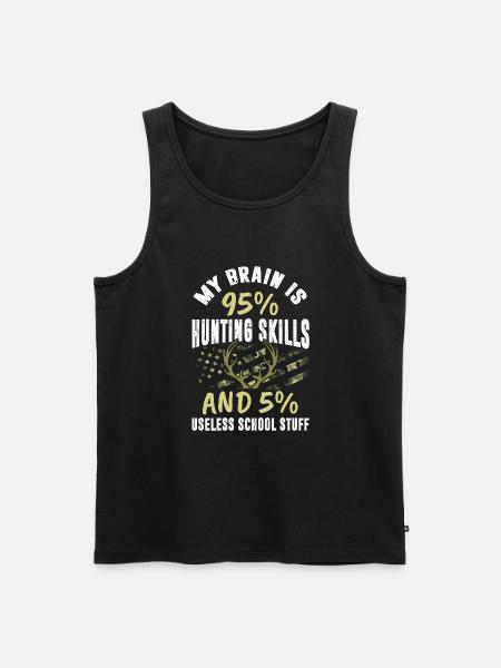 Hunting kid - Männer Premium Bio Tank Top - Schwarz