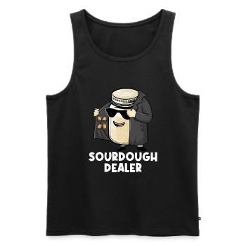 Sourdough baker sour dough bread starter - Männer Premium Bio Tank Top - Schwarz - Vorne - AI Model Male 178 light (178cm)