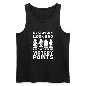 Tabletop Wargaming Miniatures Painter - Männer Premium Bio Tank Top - Schwarz - Vorne - AI Model Male 178 light (178cm)