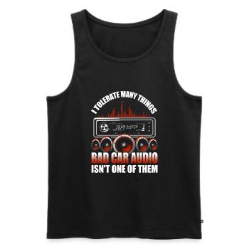 Car audio - Männer Premium Bio Tank Top - Schwarz - Vorne - Michal (187cm)