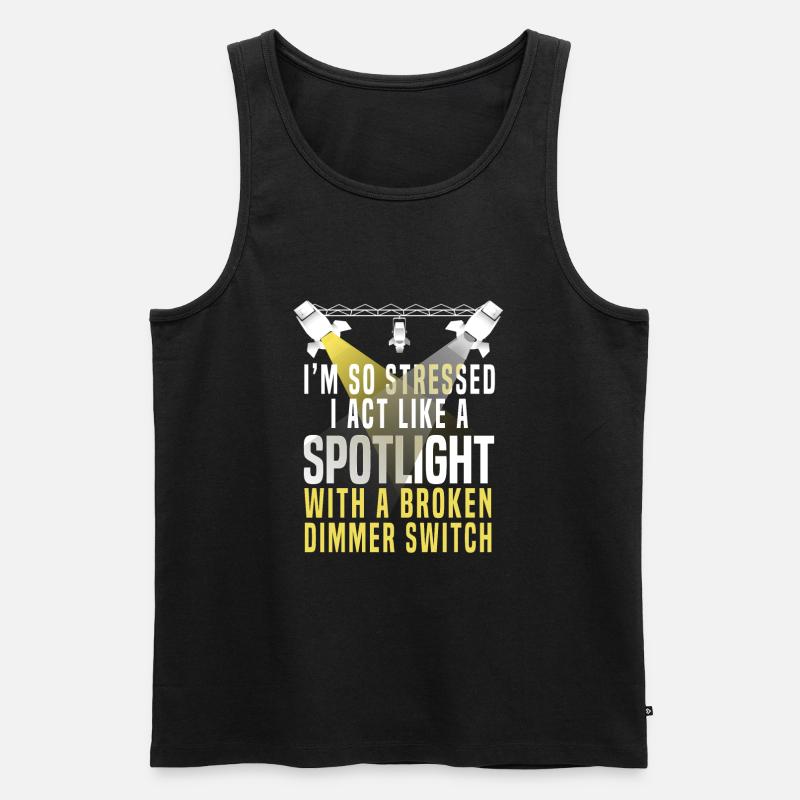 Funny Lighting Technician - Men's Premium Organic Tank Top - black