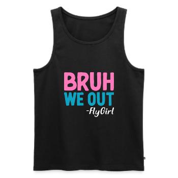 Fly Girl Stewardess Flight attendant - Männer Premium Bio Tank Top - Schwarz - Vorne - Michal (187cm)