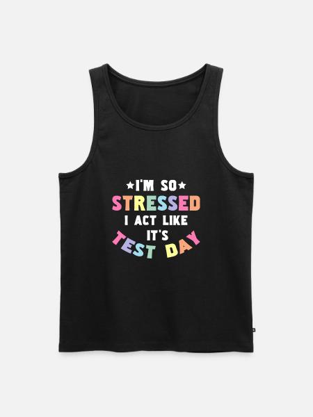 Testing Teacher Test Day - Men's Premium Organic Tank Top - black