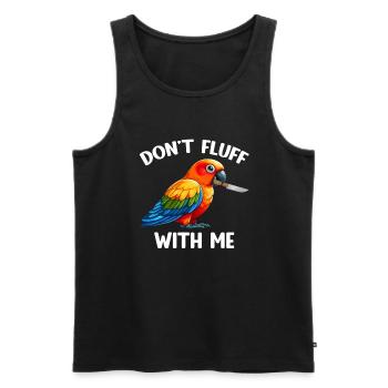 Sun conure - Men's Premium Organic Tank Top - black - Front - AI Model Male 178 light (178cm)