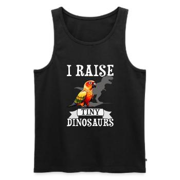 Sun conure - Men's Premium Organic Tank Top - black - Front - AI Model Male 178 light (178cm)
