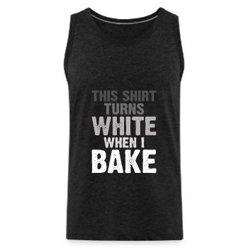 Pâtisserie Funny Baker - Débardeur bio Premium Homme - charbon - Devant - Alexander (188cm)