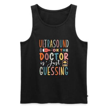 Sonographer Sonography Ultrasound Tech - Männer Premium Bio Tank Top - Schwarz - Vorne - AI Model Male 178 light (178cm)