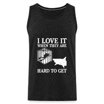 Marine biologist - Men's Premium Organic Tank Top - charcoal grey - Front - Alexander (188cm)