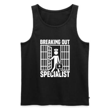 Correctional nurse prison nursing - Männer Premium Bio Tank Top - Schwarz - Vorne - AI Model Male 178 light (178cm)