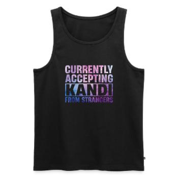 Kandi EDM Rave - Men's Premium Organic Tank Top - black - Front - AI Model Male 178 light (178cm)
