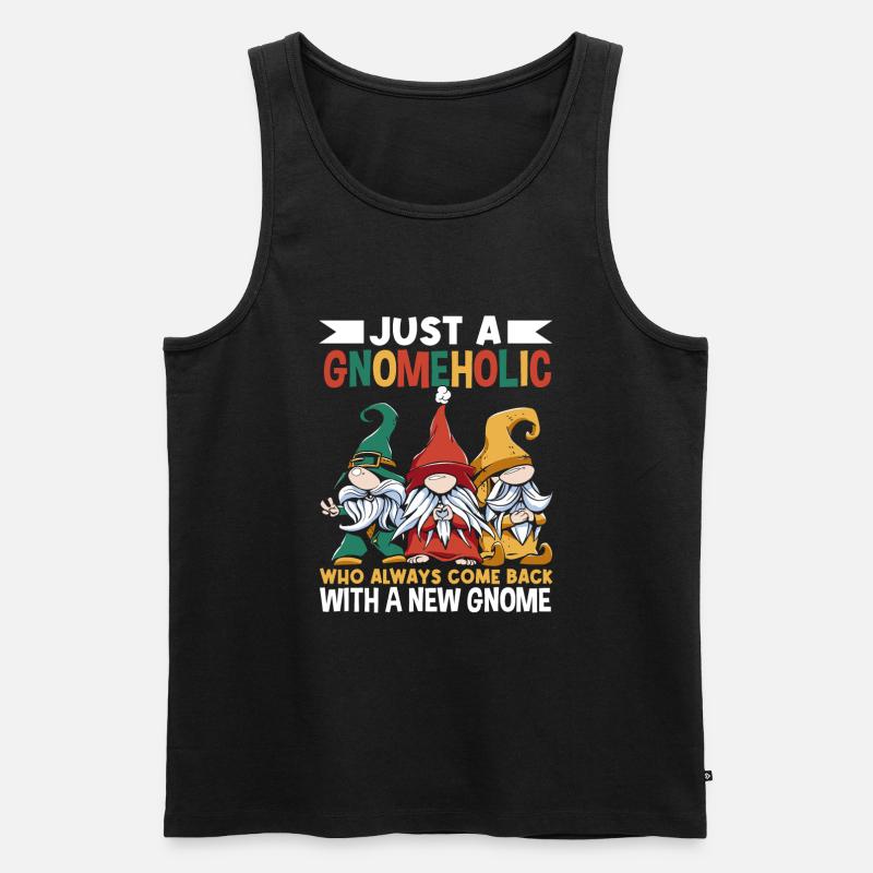 Gnomes - Männer Premium Bio Tank Top - Schwarz