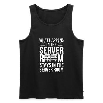 Network Administrator Sysadmin - Männer Premium Bio Tank Top - Schwarz - Vorne - AI Model Male 178 light (178cm)