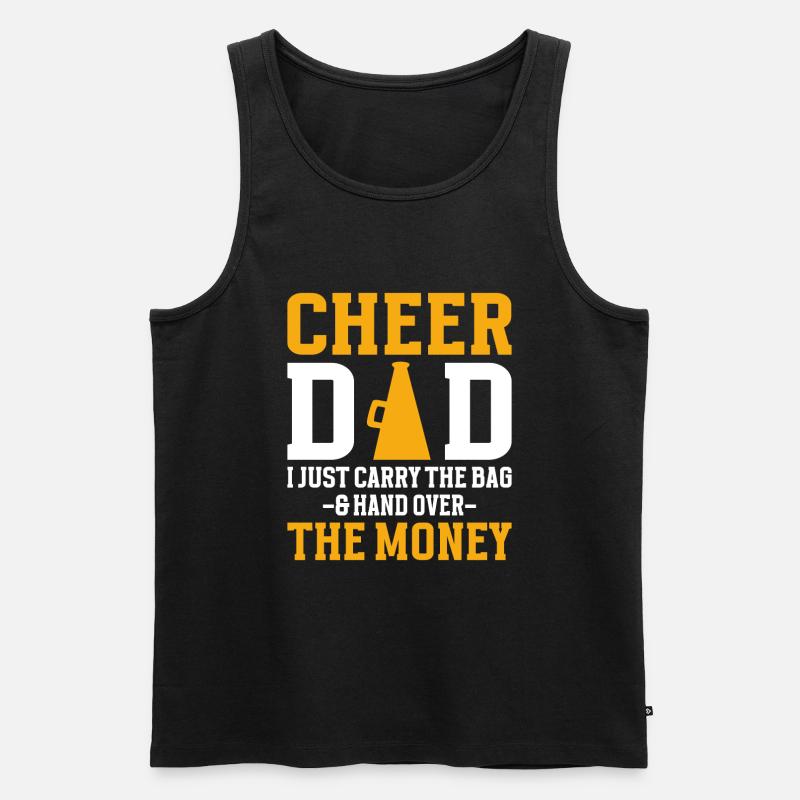 Cheer Dad - Männer Premium Bio Tank Top - Schwarz