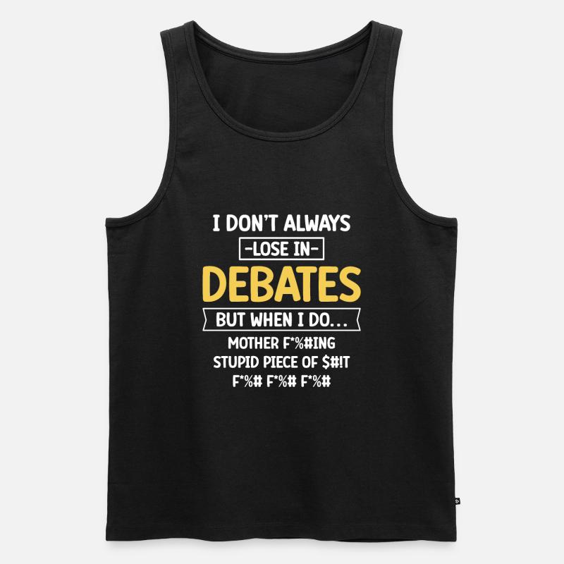 Speech debate team - Men's Premium Organic Tank Top - black
